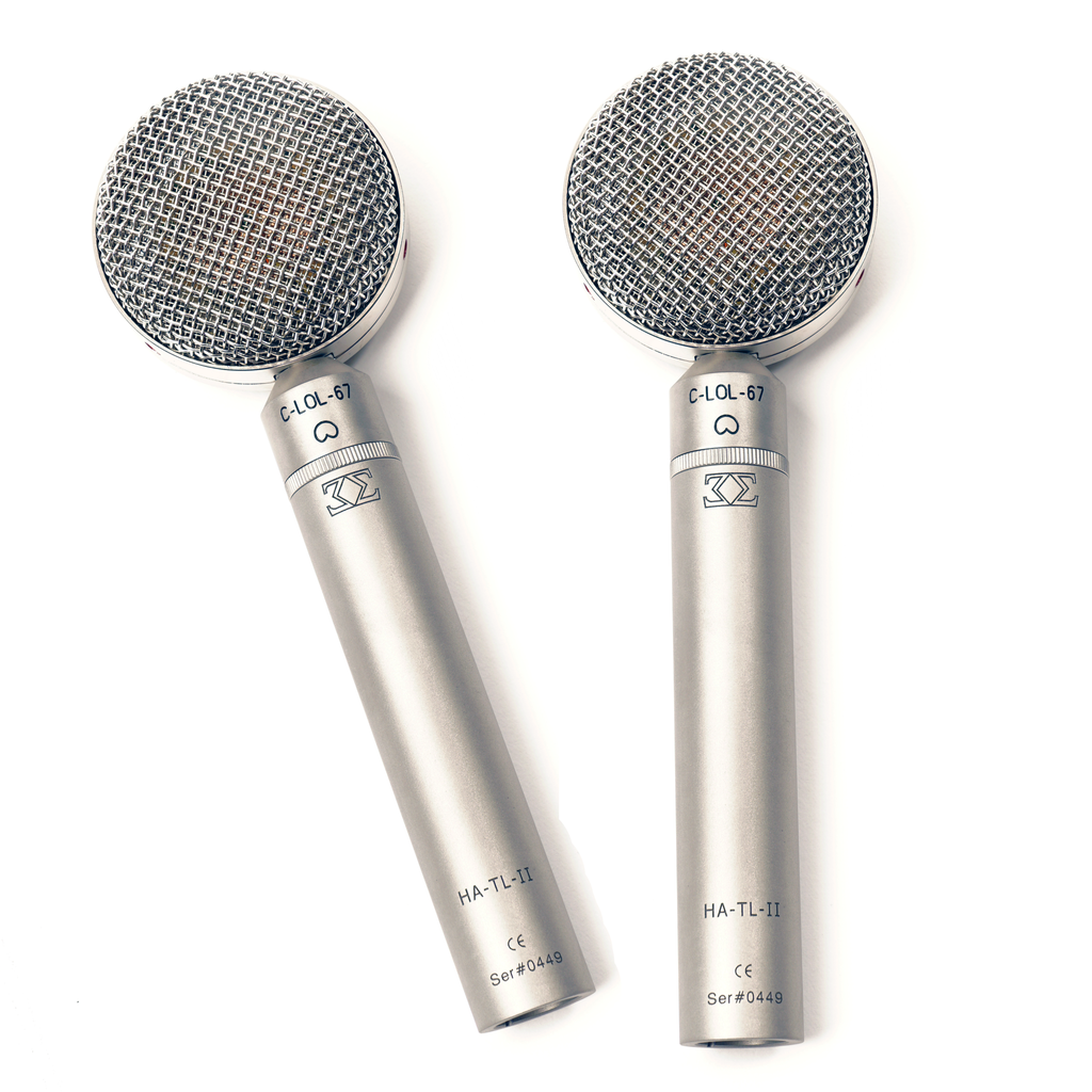 C-LOL 67 TL MP Matched Pair Microphones - The C-LOL 67 TL MP  - two stunning mics for reeds or small body acoustic guitars, stereo vocal mic, and much more. Designed to reference a Vintage U-67. - ADKMic.com